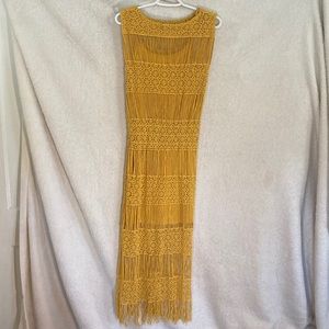 MOON RIVER | Mustard Yellow Cultivator Dress